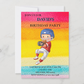 "FUSSBALL"-THEMEN BEGRÜSSEN GEBURTLICHE EINLADUNGE EINLADUNG