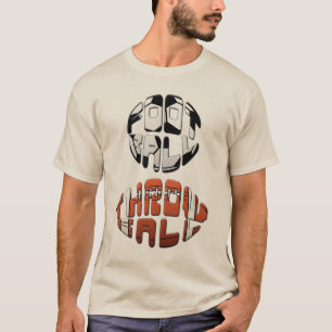 "Fußball Throwball" lustiger Fußball-T - Shirt