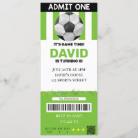 Fußball-Ticket Geburtstag Boy Sport Party