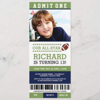 Fußball Ticket Geburtstag Einladungen