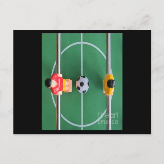 Fußball-Tischspiel Postkarte (Vorderseite)
