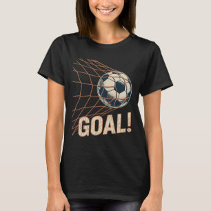 Fußball-Tor-Feier Vintage-Fußball Ll Im Netz T-Shirt