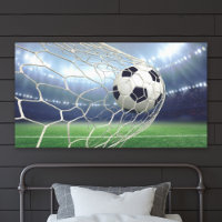 Fußball-Tor-Netz-Stadion-Action