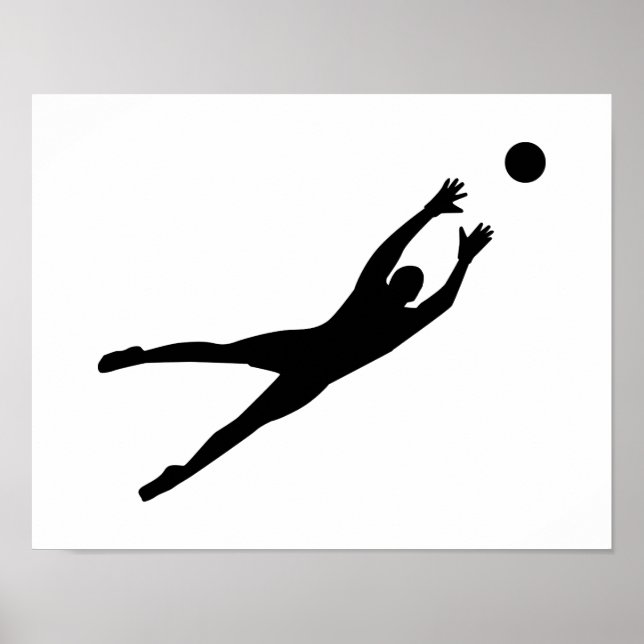 Fußball-Torhüter Poster (Vorne)