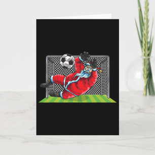Fußball Torwart Weihnachtsmann Weihnachten Sport K Karte