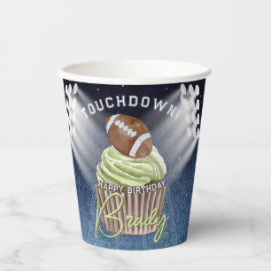 Fußball Touchdown Geburtstagsparty Paper Cups Pappbecher