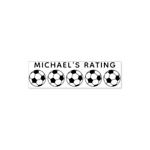 Fußball-Trainer 5 Star Rating Review Permastempel