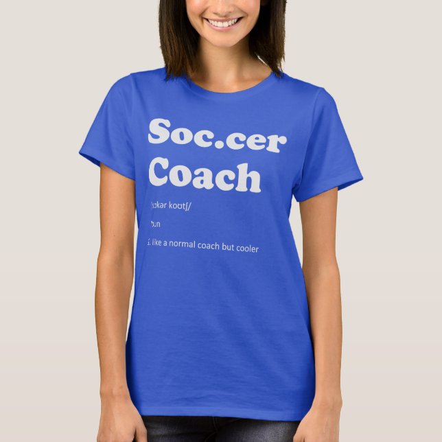 Fußball-Trainer-Definitions-lustiger T-Shirt (Vorderseite)
