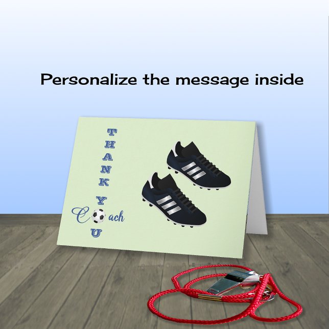 Fußball-Trainer Moderne Sportarten Dank Karte (Von Creator hochgeladen)