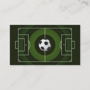 Fußball-Trainer schwarz Visitenkarte