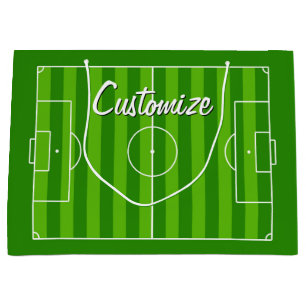 Fußball-Trainer/Spieler Eigener Teamname/Textspor Große Geschenktüte