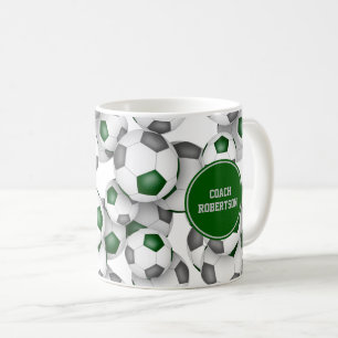 Fußball-Trainingsgeschenk mit individuelle Name gr Kaffeetasse