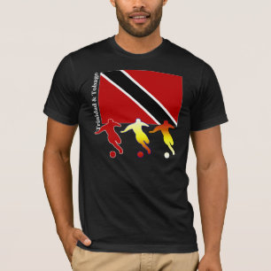 Fußball-Trinidad-Dunkelheits-T - Shirt