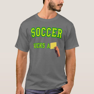 Fußball tritt eine gelbe Karte T-Shirt