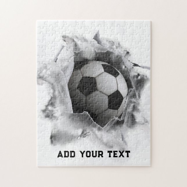 Fußball Tritt Puzzle (Vertikal)