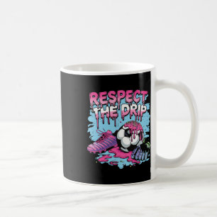 Fußball-Tropf-Eiscreme Respektiere den Tropf Fußba Kaffeetasse