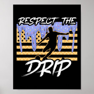 Fußball-Tropf-Jungs triefen Eiscreme Respektiere d Poster