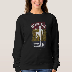 Fußball Tschad Flag Football Frauenfußball Mädchen Sweatshirt