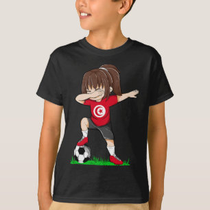 Fußball Tunesien Trikot Hemd tunesisch Flagge Foot T-Shirt