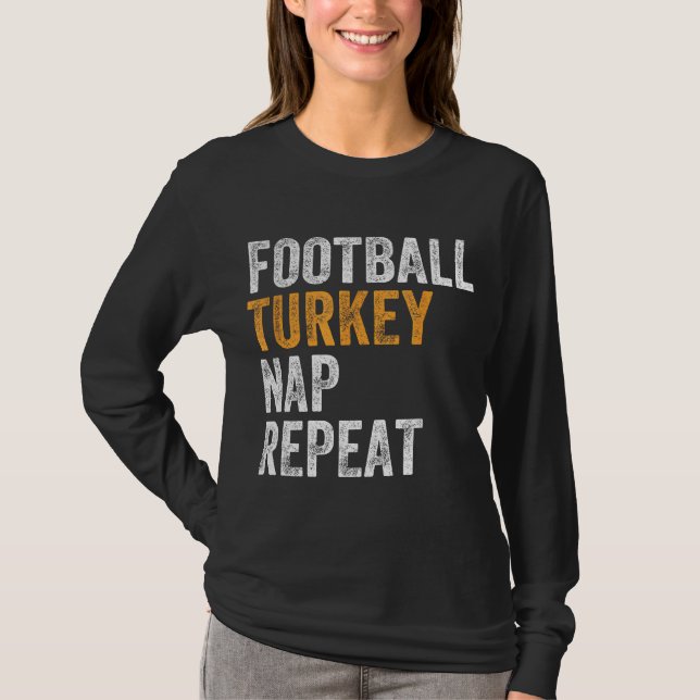 Fußball Türkei Nickerchen Wiederholung Leg Day Fun T-Shirt (Vorderseite)