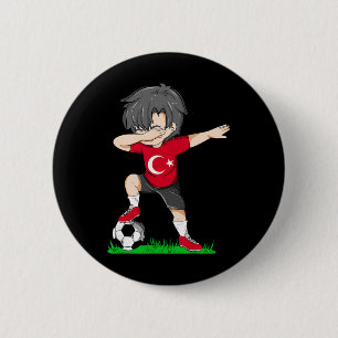 Fußball Türkei Trikot Shirt Türkische Flagge Fußll Button