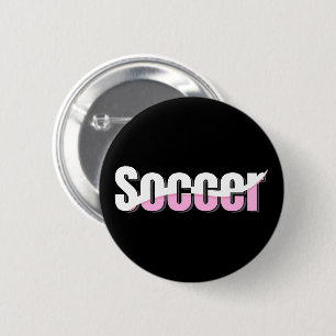 Fußball-Typografie Moderne Kunst Abstrakter Schwun Button