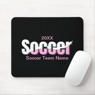 Fußball-Typografie Moderne Kunst Abstrakter Schwun Mousepad