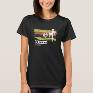 Fußball Uganda Flag Fußball Frauen Fußball-Mädchen T-Shirt