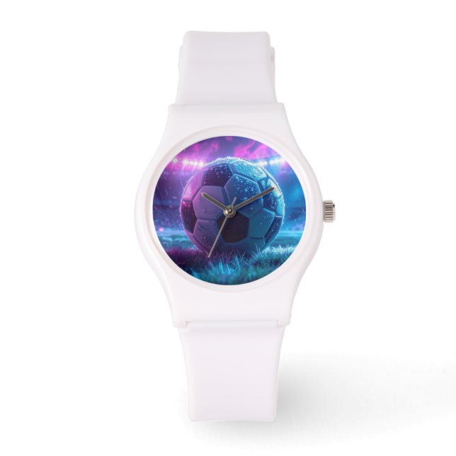 Fußball-Uhr für beeindruckende Zeit Armbanduhr (Vorderseite)