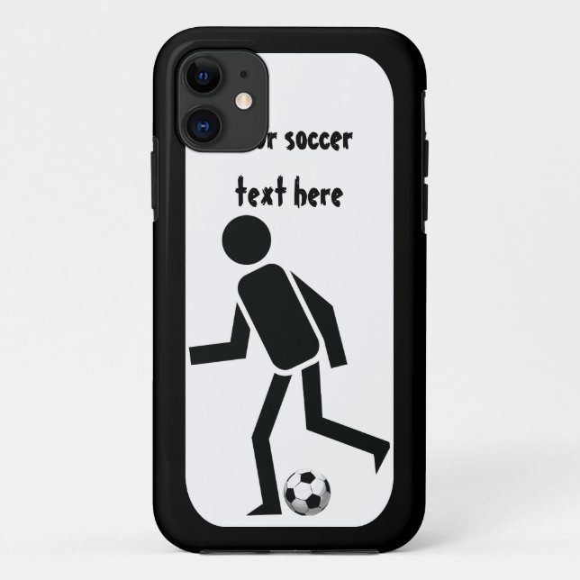 Fußball- und Ballgeschenk Case-Mate iPhone Hülle (Rückseite)