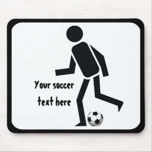 Fußball- und Ballgeschenk Mousepad
