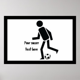 Fußball- und Ballgeschenk Poster