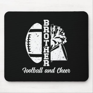 Fußball und Cheer Bruder Cheerleading und Fußball Mousepad