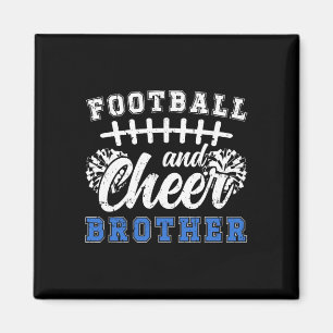 Fußball und Cheer Bruder Fußball und Cheerleading Magnet