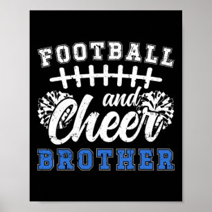 Fußball und Cheer Bruder Fußball und Cheerleading Poster