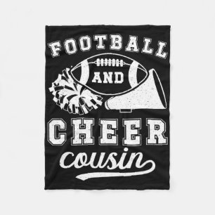 Fußball und Cheer Cousin Fußball und Cheerleading  Fleecedecke