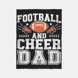 Fußball und Cheer Dad Daddy Cheerleader Spieler Va Fleecedecke