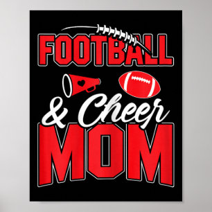 Fußball Und Cheer Mom Cheerleading Mutter Fußball Poster