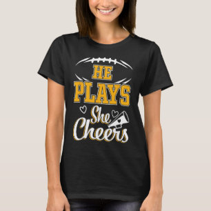 Fußball und Cheer Mom Cheerleading Mutter Fußball T-Shirt