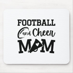 Fußball und Cheer Mom Orange Cheerleading  Mousepad