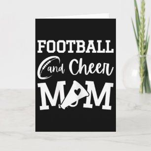 Fußball und Cheer Mom Royal Blue Cheerleading  Karte