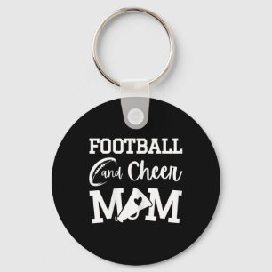 Fußball und Cheer-Mom Royal Blue Cheerleading  Schlüsselanhänger