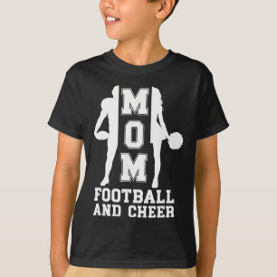 Fußball und Cheer Mom von Cheerleader und Fußball T-Shirt