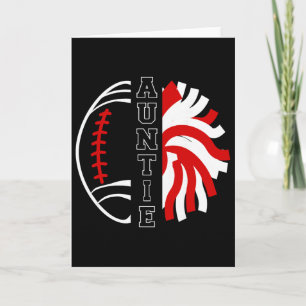 Fußball Und Cheer Tante Cheerleading Und Fußball A Karte