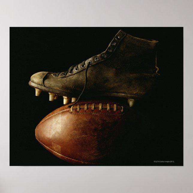 Fußball und Cleat Poster (Vorne)