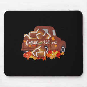 Fußball und Fall Y'alle Vintagen Fall Fußball Seen Mousepad