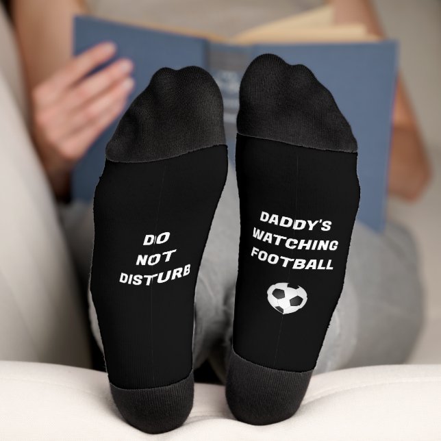 Fußball und Fun Text Socks Socken (Unterseite)