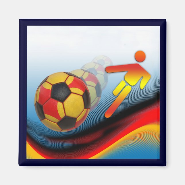 Fußball und Fußball-Dynamik Magnet (Vorne)