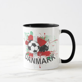 Fußball- und Fußballbügelentwurf Dänemarks Danmark Tasse