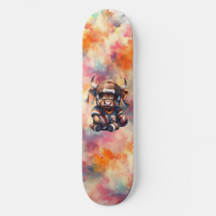 Fußball Und Highland-Kühe Skateboard